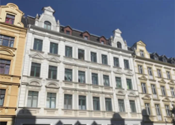 Gründerzeitfassade mit Stuckgliederung in Görlitz